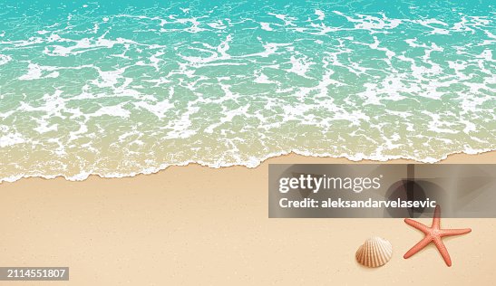 Empty Sandy Beach Background Empty Sandy Beach Background