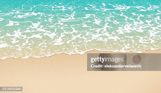 Empty Sandy Beach Background Empty Sandy Beach Background