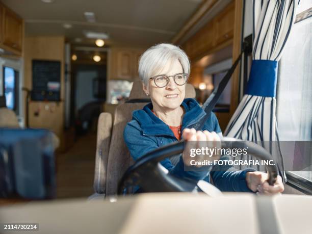 Woman In Rv 631 Woman Driving Rv Stock Photos, High-Res Pictures, and Images ...