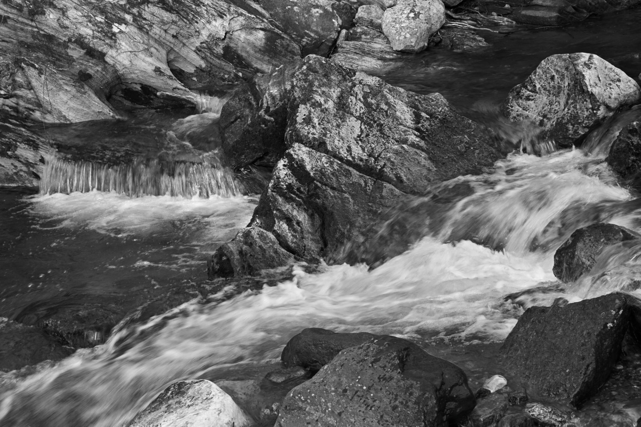 Rocky riverbed at Kent Falls, Connecticut Rocky riverbed at Kent Falls, Connecticut