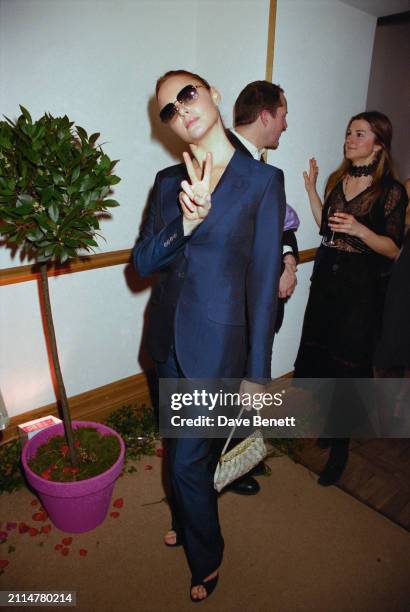 English fashion designer Stella McCartney attends a 'Fashion of The Oscars' party, hosted by US Vogue, at Christies in London, 22nd February 1999.