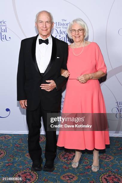 David Treadway and Kate Treadway attend the Historic New England Medal Gala 2024 at Fairmont Copley Plaza on March 16, 2024 in Boston, Massachusetts.