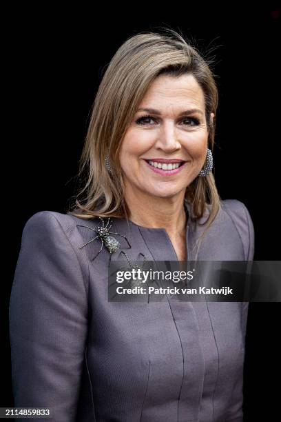 Queen Maxima of The Netherlands at the launch of online tool Checkers where adults can learn about how they can support young people with mental...