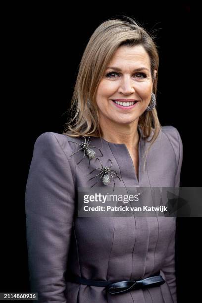 Queen Maxima of The Netherlands at the launch of online tool Checkers where adults can learn about how they can support young people with mental...