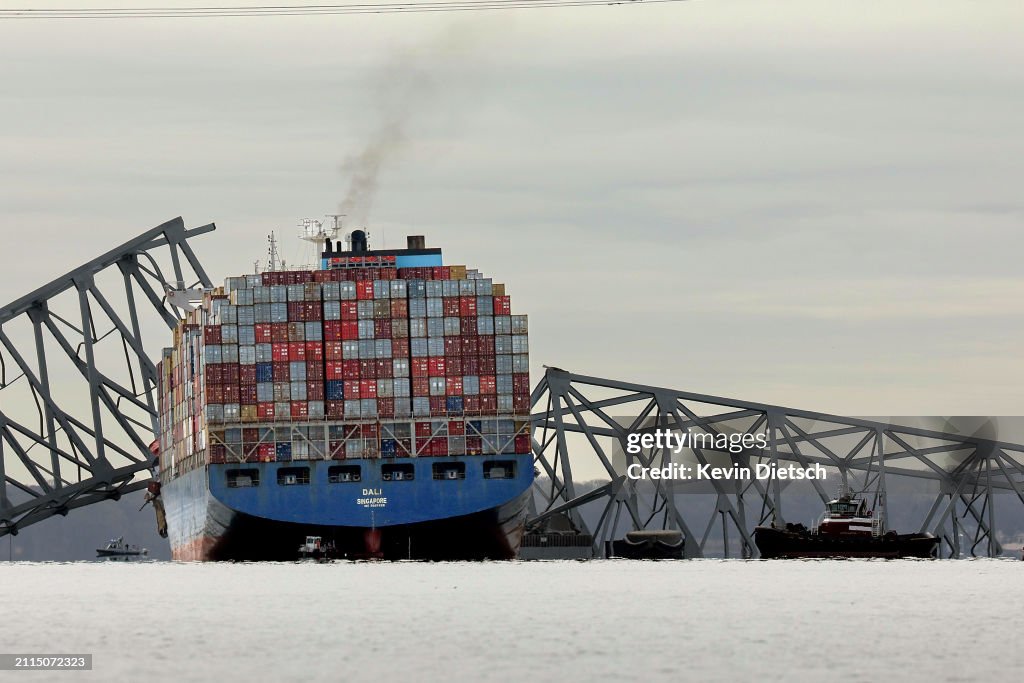 Baltimore's Francis Scott Key Bridge Collapses After Being Struck By Cargo Ship