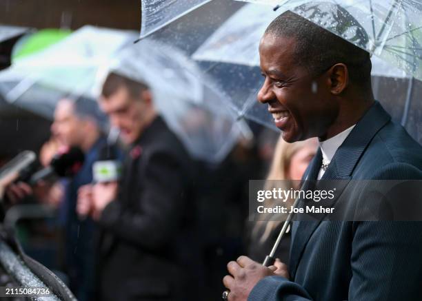 Adrian Lester attends the world premiere of "Renegade Nell" at Everyman Borough Yards on March 26, 2024 in London, England.