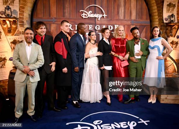 Nick Mohammed, Frank Dillane, Jake Dunn, Adrian Lester, Alice Kremelberg, Louisa Harland, Joely Richardson, Enyi Okoronkwo and Jodhi May attend the...