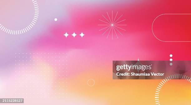 ilustraciones, imágenes clip art, dibujos animados e iconos de stock de plantilla de fondo de pantalla de diseño de fondo vectorial holográfico fluido degradado rosa borroso abstracto con forma geométrica, color dinámico, ondas y mezcla. diseño de telón de fondo moderno futurista para negocios, presentaciones, anuncios, - presentación de diapositvas