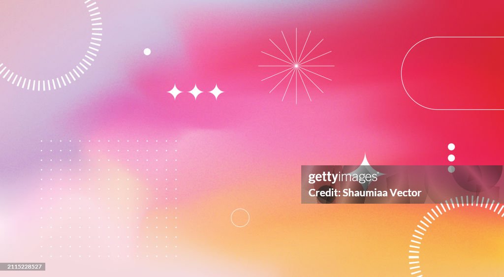 Abstract blurred pink gradient fluid holographic vector background design wallpaper template with geometric shape, dynamic color, waves, and blend. Futuristic modern backdrop design for business, presentation, ads, banner and more