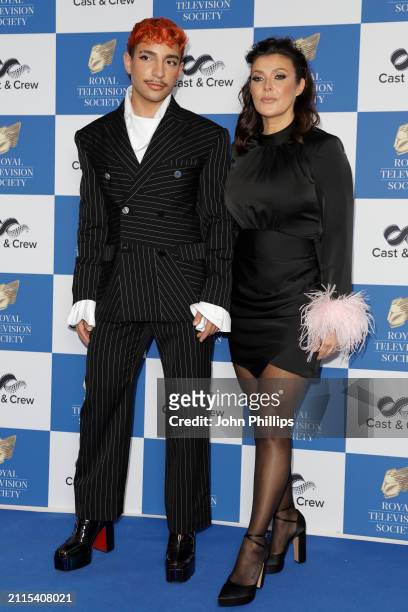 Adam Ali and Kym Marsh attend the Royal Television Society Programme Awards 2024 at The Grosvenor House Hotel on March 26, 2024 in London, England.