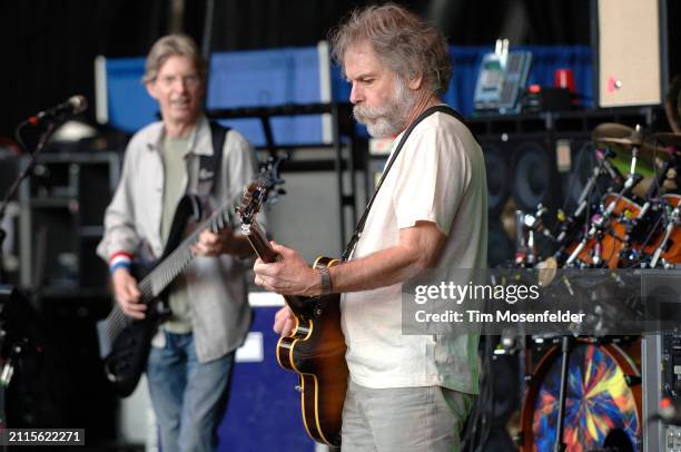 Phil Lesh and Bob Weir of The Dead perform at Shoreline Amphitheatre on May 16, 2009 in Mountain View, California.