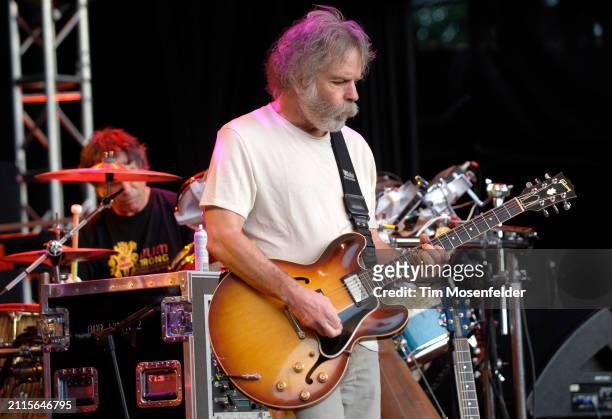 Mickey Hart and Bob Weir of The Dead perform at Shoreline Amphitheatre on May 16, 2009 in Mountain View, California.