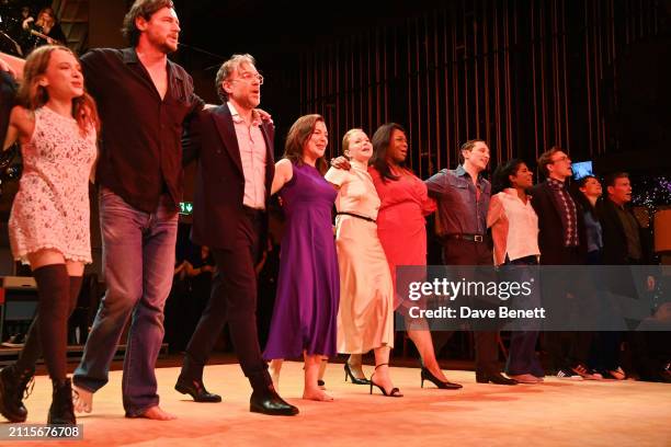 Cast members Shira Haas, Benjamin Walker, Hadley Fraser, Sheridan Smith, Amy Lennox, Nicola Hughes, Jos Slovick, Cilla Silvia, Daniel Forrester,...