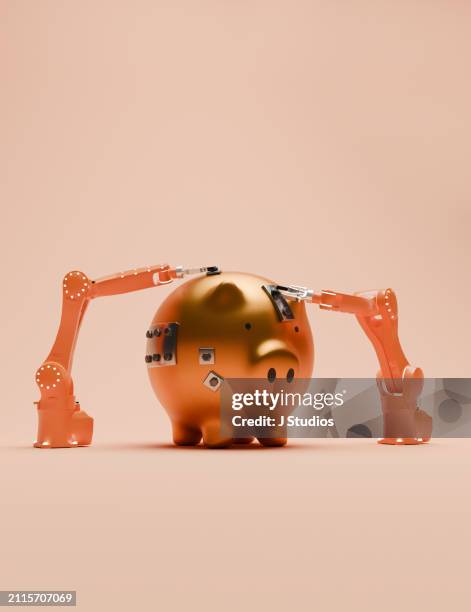 STOBOK Robot Piggy Bank - Cute Unbreakable Coin Saver For Kids, Red, 24.5x13x7.5cm