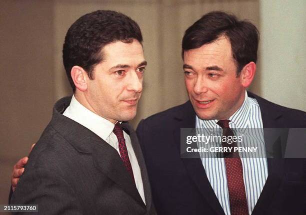 Kevin Maxwell with brother Ian leave the Old Bailey court 19 January, at the end of a marathon fraud trial after they and their father's ex-financial...