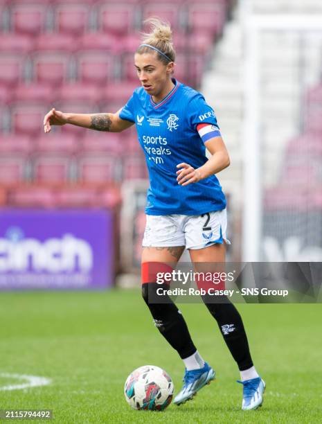 Rangers' Nicola Docherty in action during the Sky Sports Cup Final match between Partick Thistle and Rangers at Tynecastle Park, on March 24 in...