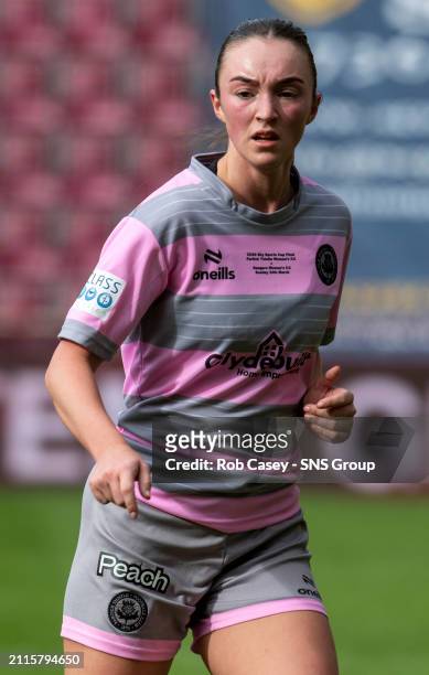 Partick Thistle's Imogen Longcake in action during the Sky Sports Cup Final match between Partick Thistle and Rangers at Tynecastle Park, on March 24...