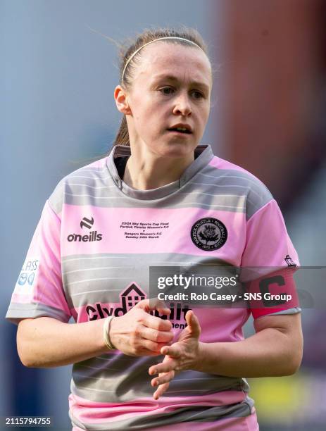 Partick Thistle's Demi Falconer during the Sky Sports Cup Final match between Partick Thistle and Rangers at Tynecastle Park, on March 24 in...