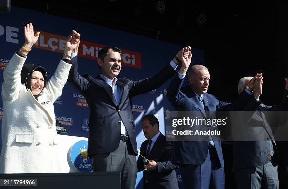 Turkish President and Leader of AK Party Recep Tayyip Erdogan in Istanbul