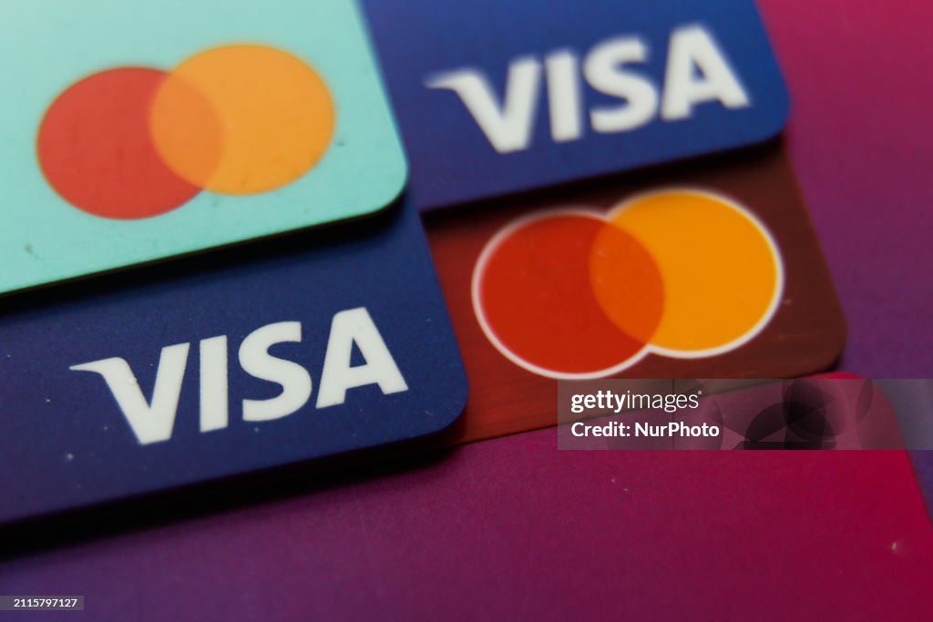 Visa, MasterCard And Revolut Photo Illustrations