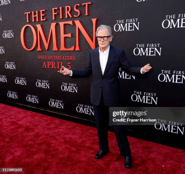 Bill Nighy attends the Los Angeles Premiere of 20th Century Studio's "The First Omen" at Regency Village Theatre on March 26, 2024 in Los Angeles,...