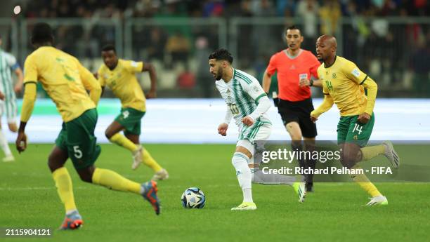 Said Benrahma International Football from Algeria during the FIFA Series 2024 Algeria match between Algeria and South Africa at Nelson Mandela...