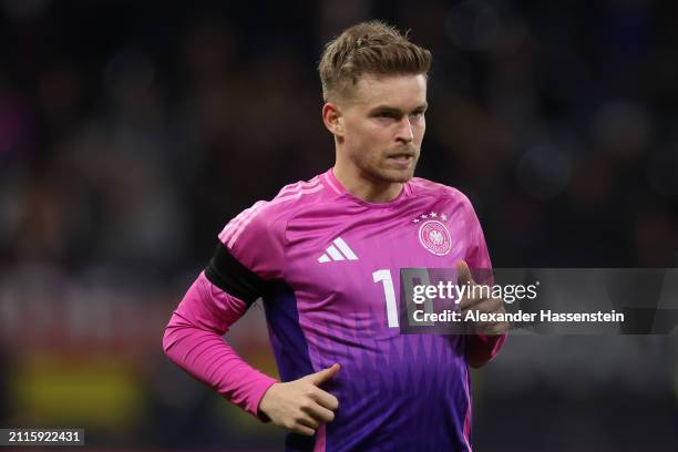 Maximilian Mittelstädtof Germany looks on during the international friendly match between Germany and Netherlands at Deutsche Bank Park on March 26,...