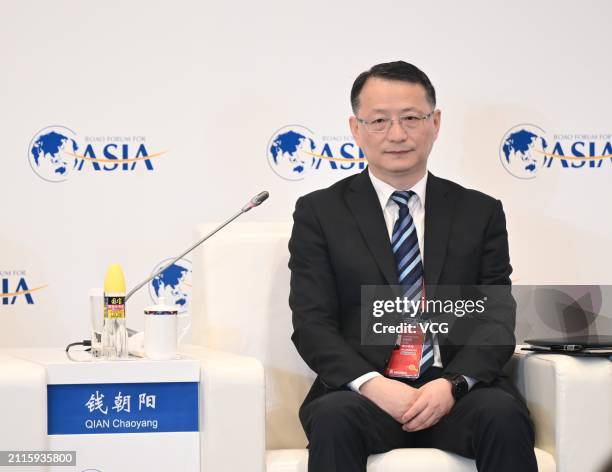 Qian Zhaoyang, president of China Southern Power Grid, attends a sub-forum during the Boao Forum for Asia Annual Conference 2024 on March 26, 2024 in...