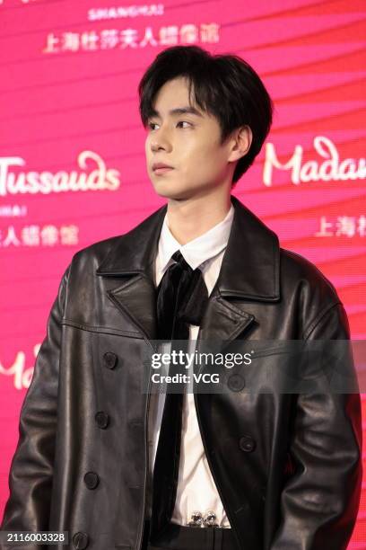 Hu Yitian Unveils His Wax Figure In Shanghai, News Photo