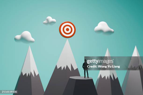business target - man vector stock pictures, royalty-free photos & images