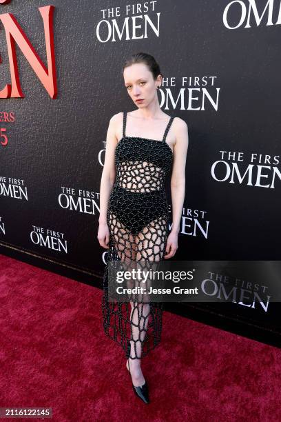 Ishtar Currie-Wilson attends The First Omen - Premiere at Regency Village Theatre on March 26, 2024 in Los Angeles, California.