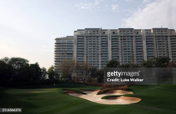 View of the golf course prior to the Hero Indian Open at DLF Golf and County Club on March 27, 2024 in New Delhi, India