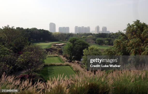 View of the golf course prior to the Hero Indian Open at DLF Golf and County Club on March 27, 2024 in New Delhi, India