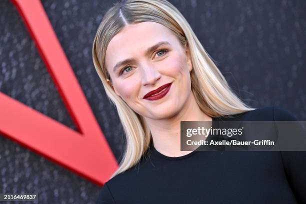 Nell Tiger Free attends the Los Angeles Premiere of 20th Century Studio's "The First Omen" at Regency Village Theatre on March 26, 2024 in Los...