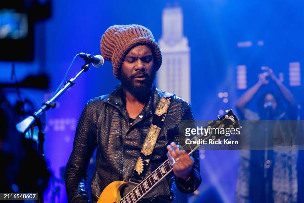Gary Clark Jr. Performs on stage during a 50th season taping of the long-running music series "Austin City Limits" at ACL Live on March 26, 2024 in...
