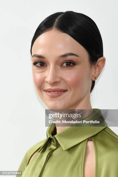 Italian actress Marta Gastini during the photocall for the presentation of the film Zamora at the Adriano cinema. Rome , March 26th, 2024