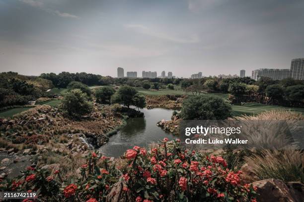 View of the golf course prior to the Hero Indian Open at DLF Golf and County Club on March 27, 2024 in New Delhi, India