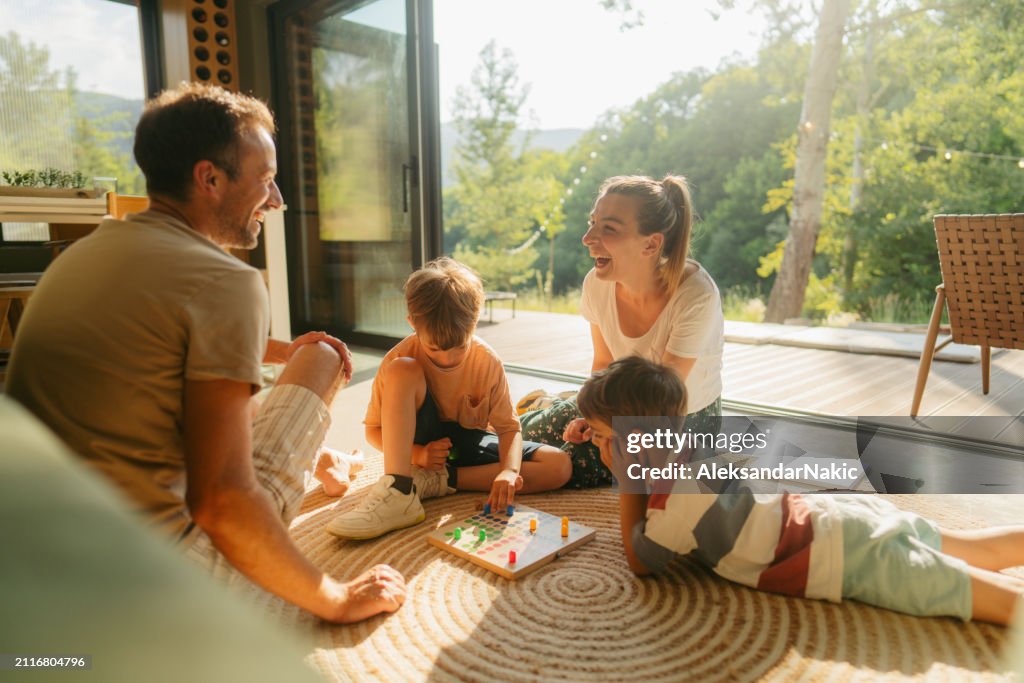 Playing board games together