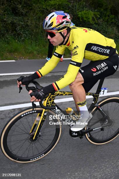 Wout van Aert of Belgium and Team Visma | Lease a Bike competes during the 78th Dwars Door Vlaanderen 2024 - Men's Elite a 188.6km one day race from...