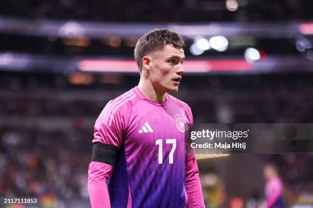 Florian Wirtz of Germany looks on during the International Friendly match between Germany and Netherlands at Deutsche Bank Park on March 26, 2024 in...