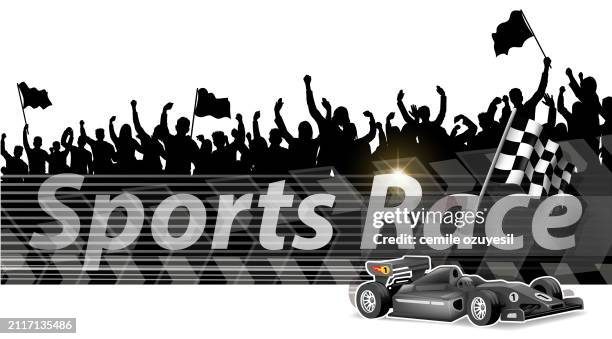 speed day - race start lights stock illustrations