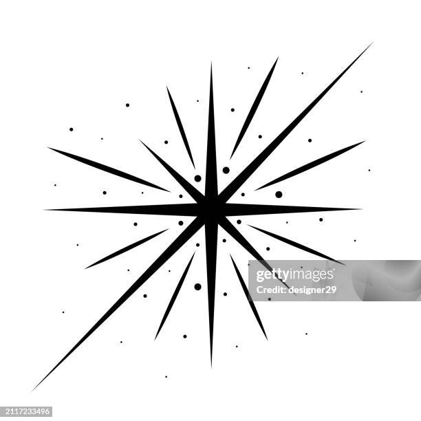 sparkle icon vector design. - smoke stack stock illustrations