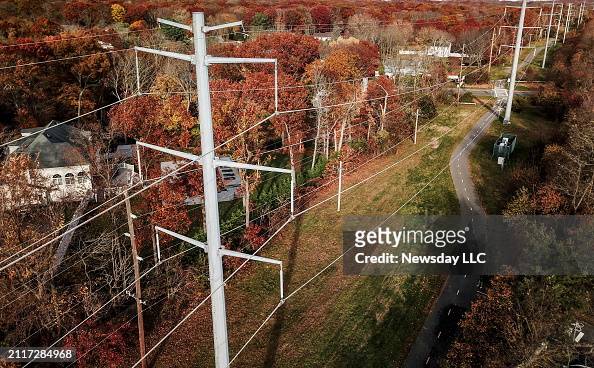 Power lines on Long Island
