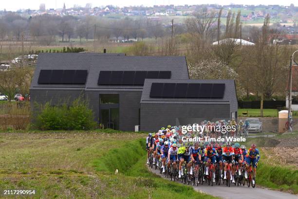 Kelland O'brien of Australia and Team Jayco AlUla, Jasper Stuyven of Belgium, Alex Kirsch of Luxembourg and Team Lidl - Trek, Cedric Beullens of...