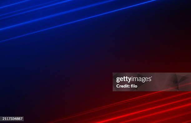 law enforcement red blue police background - city street blurred stock illustrations