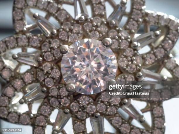 macro close up. of flower diamond ring as a background - united arab emirates currency stock pictures, royalty-free photos & images