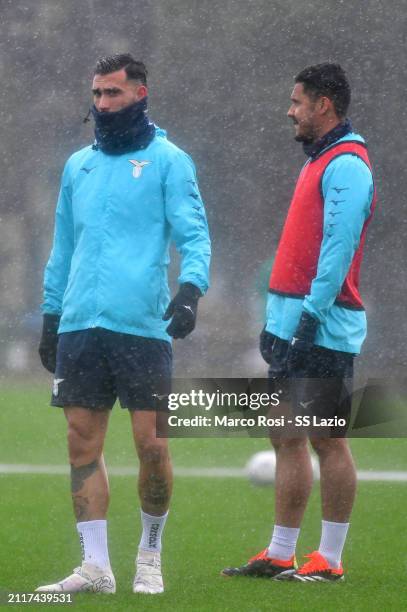 Valentin Castellanos of SS Lazio during the SS Lazio training session at the Formello sport centre on March 27, 2024 in Rome, Italy.