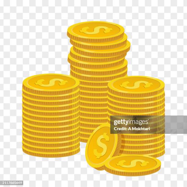 coin. - coin pile stock illustrations