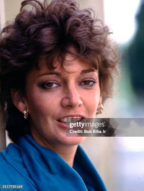 Actress Sarah Douglas photo shoot, August 24, 1983 in Los Angeles, California.