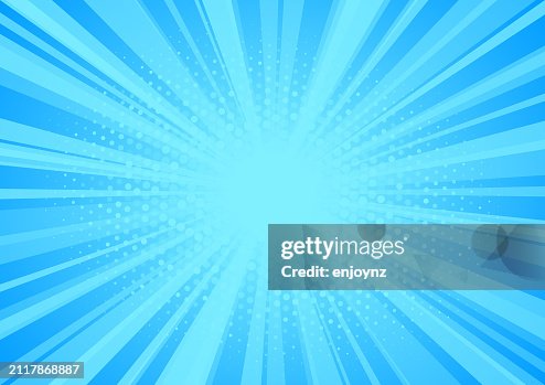 Blue comic book action explosion starburst Blue comic book action explosion starburst